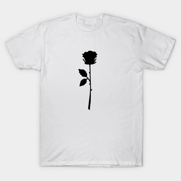 Black Rose T-Shirt by PLEBSONE